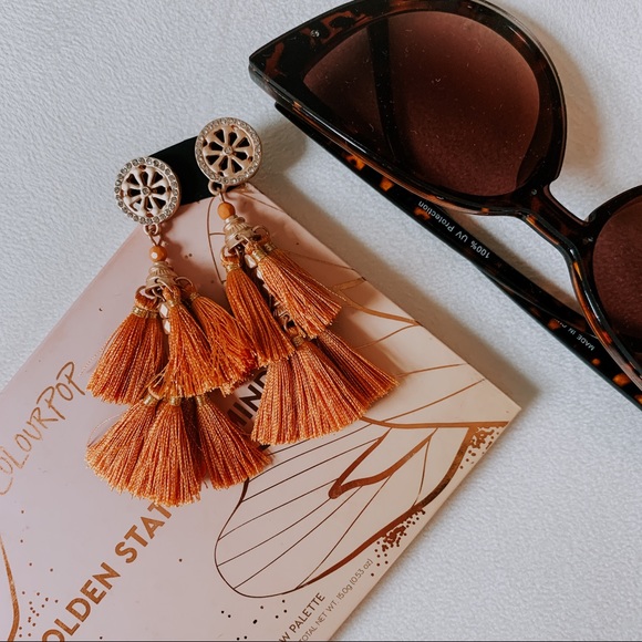 Free People Jewelry - Orange 🍊 tassel earrings
